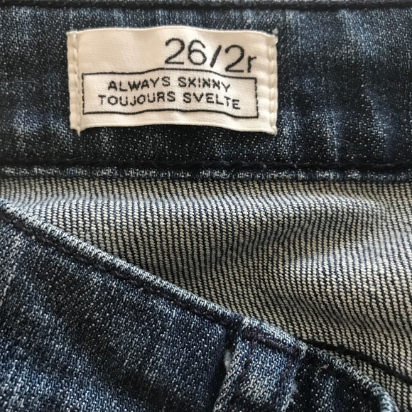 GAP 1969 WOMEN'S HIGH RISE SKINNY JEANS SIZE 26/2r - Picture 4 of 4